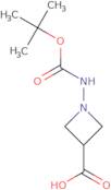 1-{[(tert-Butoxy)carbonyl]amino}azetidine-3-carboxylic acid