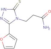 3-[3-(Furan-2-yl)-5-sulfanyl-4H-1,2,4-triazol-4-yl]propanamide