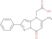 (5-Methyl-7-oxo-2-phenylpyrazolo[1,5-a]pyrimidin-4(7H)-yl)acetic acid