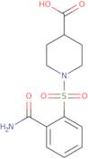 1-{[2-(Aminocarbonyl)phenyl]sulfonyl}piperidine-4-carboxylic acid