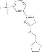 N-(Oxolan-2-ylmethyl)-4-[3-(trifluoromethyl)phenyl]-1,3-thiazol-2-amine