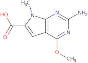 2-Amino-4-methoxy-7-methyl-7H-pyrrolo[2,3-d]pyrimidine-6-carboxylic acid