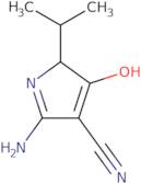 2-Amino-5-isopropyl-4-oxo-4,5-dihydro-1H-pyrrole-3-carbonitrile