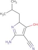 2-Amino-5-isobutyl-4-oxo-4,5-dihydro-1H-pyrrole-3-carbonitrile