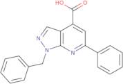 1-Benzyl-6-phenyl-1H-pyrazolo[3,4-b]pyridine-4-carboxylic acid