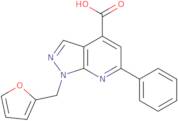 1-(Furan-2-ylmethyl)-6-phenyl-1H-pyrazolo[3,4-b]pyridine-4-carboxylic acid