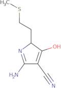 2-Amino-5-[2-(methylthio)ethyl]-4-oxo-4,5-dihydro-1H-pyrrole-3-carbonitrile