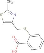 2-{[(2-Methyl-1,3-thiazol-4-yl)methyl]sulfanyl}benzoic acid