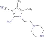 2-Amino-4,5-dimethyl-1-[2-(piperazin-1-yl)ethyl]-1H-pyrrole-3-carbonitrile