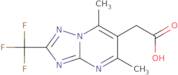 2-[5,7-Dimethyl-2-(trifluoromethyl)-[1,2,4]triazolo[1,5-a]pyrimidin-6-yl]acetic acid