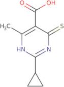 2-Cyclopropyl-4-methyl-6-sulfanylidene-1,6-dihydropyrimidine-5-carboxylic acid