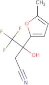 4,4,4-Trifluoro-3-hydroxy-3-(5-methylfuran-2-yl)butanenitrile