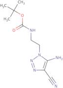 tert-Butyl N-[2-(5-amino-4-cyano-1H-1,2,3-triazol-1-yl)ethyl]carbamate