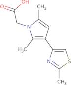 2-[2,5-Dimethyl-3-(2-methyl-1,3-thiazol-4-yl)-1H-pyrrol-1-yl]acetic acid