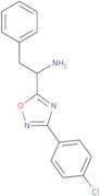 1-[3-(4-Chlorophenyl)-1,2,4-oxadiazol-5-yl]-2-phenylethanamine