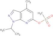 4-Methyl-1-(propan-2-yl)-1H-pyrazolo[3,4-b]pyridin-6-yl methanesulfonate