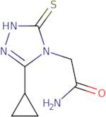2-(3-Cyclopropyl-5-sulfanyl-4H-1,2,4-triazol-4-yl)acetamide