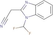 2-[1-(Difluoromethyl)-1H-1,3-benzodiazol-2-yl]acetonitrile