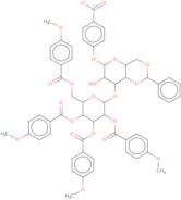 4-Nitrophenyl 4,6-benzylidene-3-O-(2,3,4,6-tetra-O-[4-methoxybenzyl]-a-D-glucopyranosyl)-a-D-gluco…