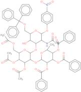 4-Nitrophenyl 2-acetamido-3-O-[2-O-(2,3,4-tri-O-benzoyl-a-L-fucopyranosyl)-3,4,6-tri-O-acetyl-D-ga…