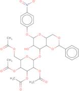 4-Nitrophenyl 4,6-O-benzylidene-3-O-(2,3,4,6-tetra-O-acetyl-b-D-glucopyranosyl)-b-D-glucopyranoside