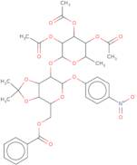 4-Nitrophenyl 2-O-(2,3,4-tri-O-acetyl-a-L-fucopyranosyl)-6-O-benzoyl-3,4-O-isopropylidene-a-D-gala…