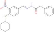 N'-{[4-(Cyclohexylsulfanyl)-3-nitrophenyl]methylene}-2-phenylacetohydrazide