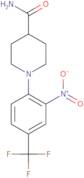 1-[2-Nitro-4-(trifluoromethyl)phenyl]piperidine-4-carboxamide