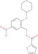 [2-(Cyclohexylsulfanyl)-5-nitrophenyl]methyl thiophene-2-carboxylate