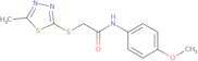 N-(4-methoxyphenyl)-2-(3-methyl(2,4,5-thiadiazolylthio))ethanamide
