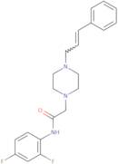 N-(2,4-difluorophenyl)-2-(4-(3-phenylprop-2-enyl)piperazinyl)ethanamide