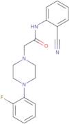 N-(2-Cyanophenyl)-2-[4-(2-fluorophenyl)piperazino]acetamide