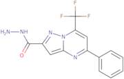 5-Phenyl-7-(trifluoromethyl)pyrazolo[1,5-a]pyrimidine-2-carbohydrazide