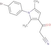 3-[1-(4-Bromophenyl)-2,5-dimethyl-1H-pyrrol-3-yl]-3-oxopropanenitrile