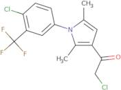 2-Chloro-1-{1-[4-chloro-3-(trifluoromethyl)phenyl]-2,5-dimethyl-1H-pyrrol-3-yl}ethan-1-one