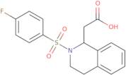 2-[2-(4-Fluorobenzenesulfonyl)-1,2,3,4-tetrahydroisoquinolin-1-yl]acetic acid