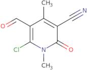 6-Chloro-5-formyl-1,4-dimethyl-2-oxo-1,2-dihydropyridine-3-carbonitrile