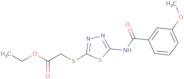 Ethyl 2-({5-[(3-methoxybenzoyl)amino]-1,3,4-thiadiazol-2-yl}sulfanyl)acetate