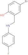 4-Bromo-2-{[(4-fluorophenyl)amino]methyl}phenol