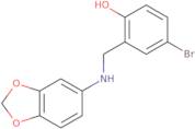 2-{[(2H-1,3-Benzodioxol-5-yl)amino]methyl}-4-bromophenol