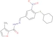 N'-{[4-(Cyclohexylsulfanyl)-3-nitrophenyl]methylene}-3-methyl-2-furohydrazide