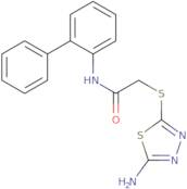 2-(5-Amino-[1,3,4]thiadiazol-2-ylsulfanyl)-N-biphenyl-2-yl-acetamide