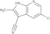 5-Chloro-2-methyl-1H-pyrrolo[2,3-b]pyridine-3-carbonitrile