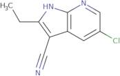 5-Chloro-2-ethyl-1H-pyrrolo[2,3-b]pyridine-3-carbonitrile