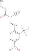 Ethyl 2-cyano-3-((4-nitro-2-(trifluoromethyl)phenyl)amino)acrylate