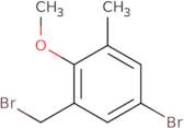 5-Bromo-1-(bromomethyl)-2-methoxy-3-methylbenzene