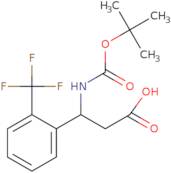 3-((tert-butoxycarbonyl)amino)-3-(2-(trifluoromethyl)phenyl)propanoic acid