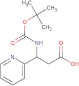 3-{[(tert-Butoxy)carbonyl]amino}-3-(pyridin-2-yl)propanoic acid