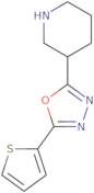 3-[5-(Thiophen-2-yl)-1,3,4-oxadiazol-2-yl]piperidine