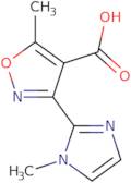 5-Methyl-3-(1-methylimidazol-2-yl)-1,2-oxazole-4-carboxylic acid